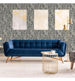 DUTCH WALLCOVERINGS Papier peint Mae Noir et beige