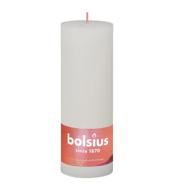 Bolsius Bougies pilier rustiques Shine 4 pcs 190x68 mm Blanc nuageux