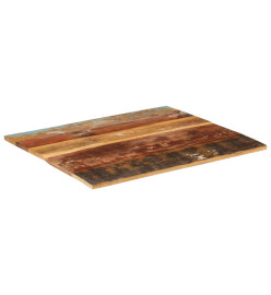 Dessus de table rectangulaire 70x80 cm 15-16 mm Bois récupéré