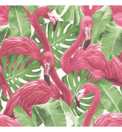 Noordwand Papier peint Flamingo and Monstera Rose