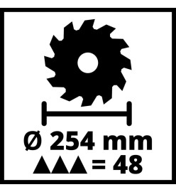 Einhell Scie à onglet coulissante TC-SM 254 1800 W