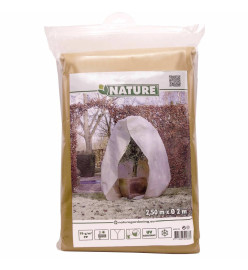 Nature Couverture d'hiver avec fermeture éclair 70 g/m² Beige 2x2,5 m