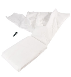 Nature Couverture en polaire d'hiver 30 g/m² Blanc 2x10 m