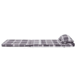 Coussins de chaise adirondack lot de 2 carreaux gris