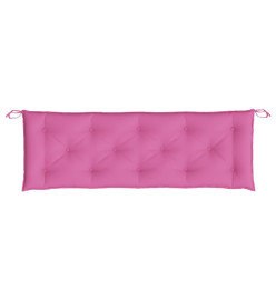 Coussins de banc de jardin lot de 2 rose 150x50x7 cm tissu