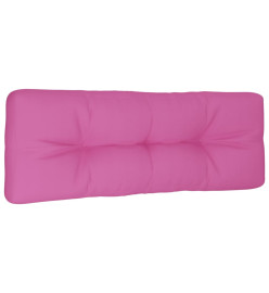 Coussin de palette rose 120x40x12 cm tissu