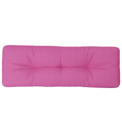 Coussin de palette rose 120x40x12 cm tissu