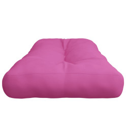 Coussin de palette rose 120x40x12 cm tissu