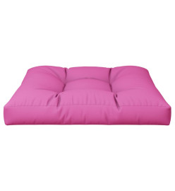 Coussin de palette rose 70x70x12 cm tissu