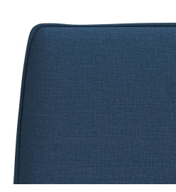 Banc Bleu 100x75x76 cm Tissu