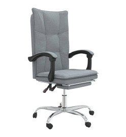 Fauteuil inclinable de bureau Gris clair Tissu