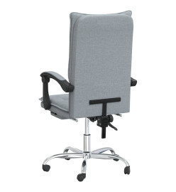 Fauteuil inclinable de bureau Gris clair Tissu