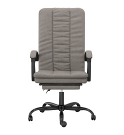 Fauteuil inclinable de bureau Taupe Tissu