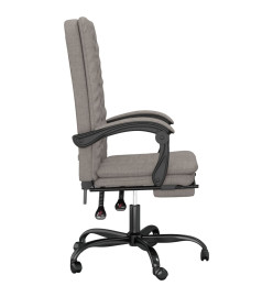 Fauteuil inclinable de bureau Taupe Tissu