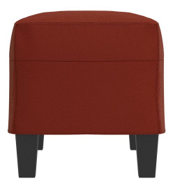 Banc Rouge bordeaux 70x35x41 cm Similicuir