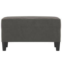 Banc Gris foncé 70x35x41 cm Velours