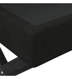 Tabouret de rangement Noir 110x45x49 cm Velours