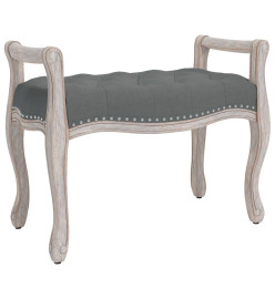 Banc Gris foncé 80x45x60 cm Tissu