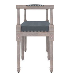 Banc Gris foncé 110x40x70 cm Velours