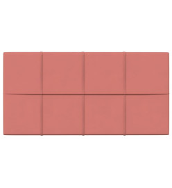 Panneaux muraux 12 pcs Rose 60x30 cm Velours 2,16 m²