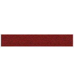 Panneaux muraux 12 pcs Rouge bordeaux 90x15 cm Tissu 1,62 m²