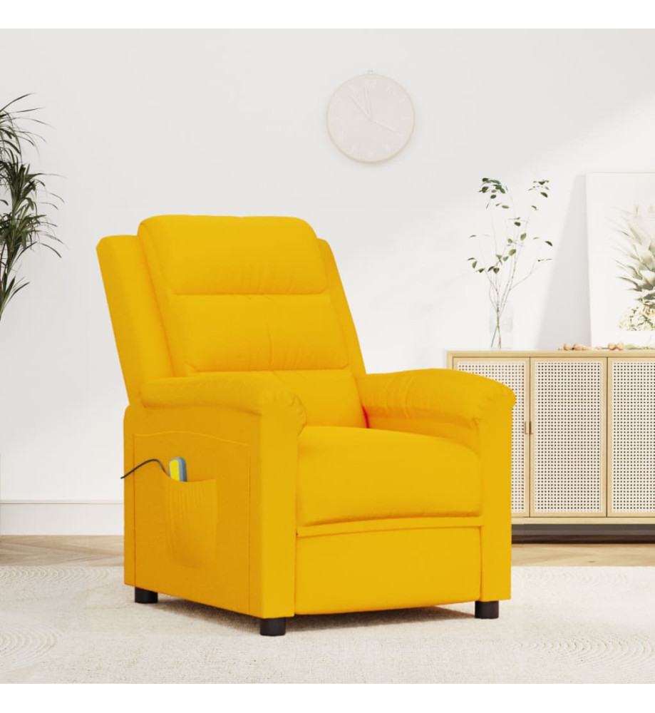 Fauteuil de massage Jaune Velours