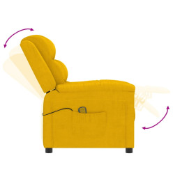 Fauteuil de massage Jaune Velours