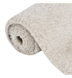 Tapis shaggy à poils longs Crème 120x170 cm