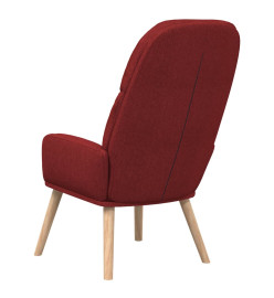 Chaise de relaxation Rouge bordeaux Tissu