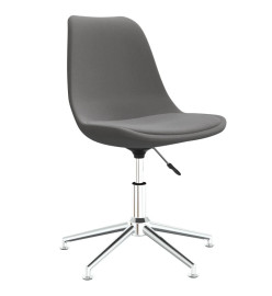 Chaise pivotante de bureau Gris clair Tissu