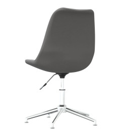 Chaise pivotante de bureau Gris clair Tissu