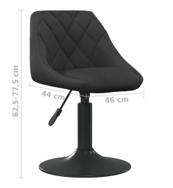 Tabouret de bar Noir Velours