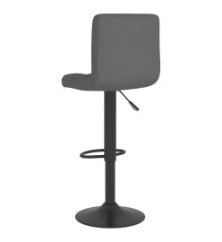 Tabouret de bar Gris foncé Tissu