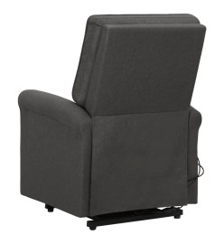 Fauteuil de massage inclinable Gris foncé Tissu