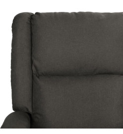 Fauteuil inclinable Gris foncé Similicuir et tissu