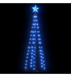 Sapin de Noël cône 70 LED bleues Décoration 50x120 cm