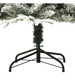 Sapin de Noël artificiel à flocons de neige Vert 150 cm PVC/PE