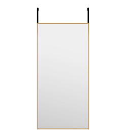 Miroir de porte Doré 30x60 cm Verre et aluminium