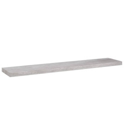 Étagères murales flottantes 4 pcs gris béton 120x23,5x3,8cm MDF