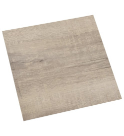 Planches de plancher autoadhésives 55 pcs PVC 5,11 m² Taupe