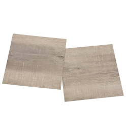 Planches de plancher autoadhésives 55 pcs PVC 5,11 m² Taupe