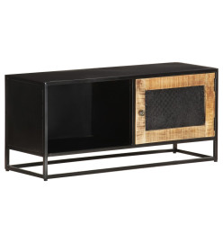 Meuble TV 90x30x40 cm Bois de manguier brut