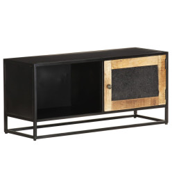 Meuble TV 90x30x40 cm Bois de manguier brut