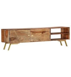 Meuble TV 140x30x40 cm Bois solide