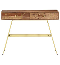 Bureau avec tiroirs 100x55x75 cm Bois solide