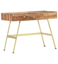 Bureau avec tiroirs 100x55x75 cm Bois solide