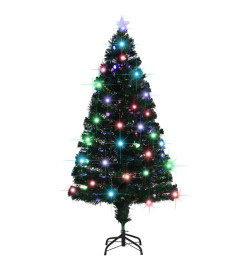 Arbre de Noël pré-éclairé avec support 150 cm fibre optique