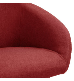 Chaise de salle à manger Rouge bordeaux Tissu