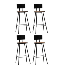 Mobilier de bar 5 pcs Bois de récupération massif