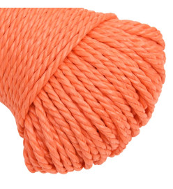 Corde de travail Orange 6 mm 250 m Polypropylène